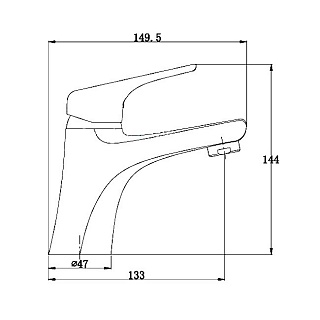 Смес д/раковины Kaiser ECO ф35 (00011)
