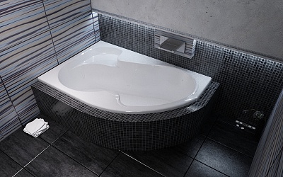 CI01000000    Ванна Rosa I 140*105 левая белая