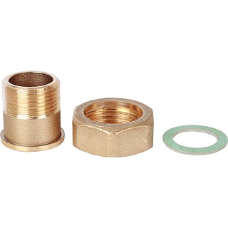 Штуцер с накидной гайкой под плоскую прокладку G 3/4M-G1N (SVM-0071-002025) STOUT 