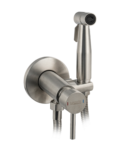 MAGNUS Смеситель гигиенический ВРЕЗНОЙ из нержавеющей стали (2072) 