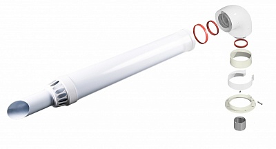 Комплект коаксиальный ф60/100 750mm антилёд. (Россия) УТДК без фланца АКЦИЯ! (BAXI ECO4S)
