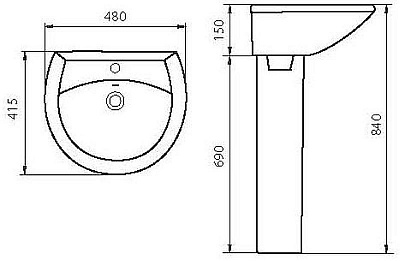 Умывальник "АТТИКА-48"  (Самара) 