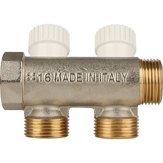 Коллектор распределительный  3/4", 2 отвода 3/4" EK (SMB 6851 343402) STOUT