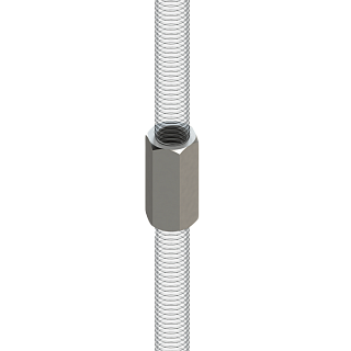 Гайка соединительная TRC  М10*30 (400/50шт/кор) (09114206)
