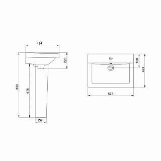 Умывальник с пьед."Орион" (Воротынск)
