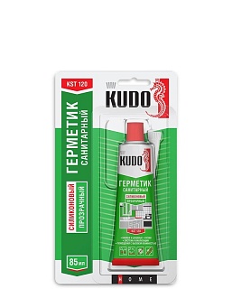 Герметик KUDO- санитарный бел.85г.(24) (KST-121b) 