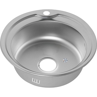 Мойка нерж врезная  MELANA D510 (0,6х160) (12)  МАТОВАЯ 253