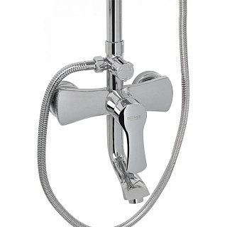 BRIMIX Душ.система хром с полочкой и крючками (3084)