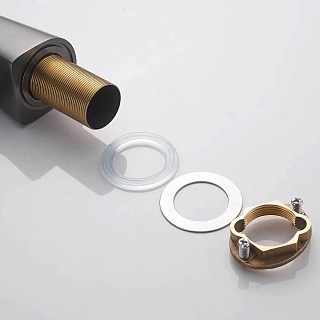 Смеситель д/кухни SHEVANIK гибкий излив оружейная сталь S543T-3