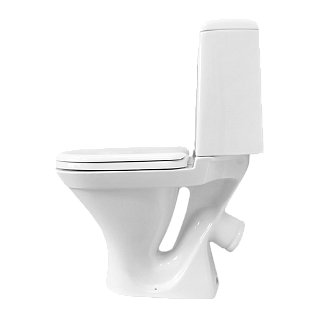 Унитаз-компакт "АТТИКА" (ЛЮКС/комфорт) белый сид.термопласт мет.креп. (Самара)