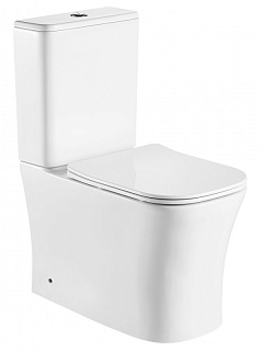 Унитаз-компакт Cerutti SPA "MARMOLADA" белый безободковый сид.дюропл. м/лифт CT7777 АКЦИЯ!!