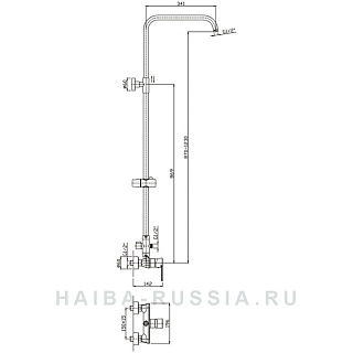 Душ.система Haiba HB2411 без излива