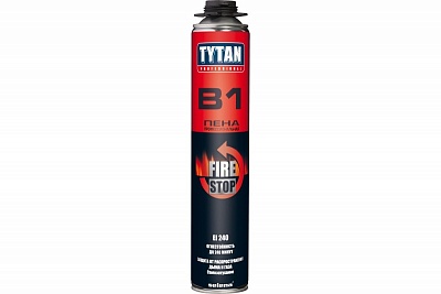 Пена монтажная профи противопожарная (пист.) (750мл.) (12) TYTAN Professional B1 (21154/23268) ВЫГОДА