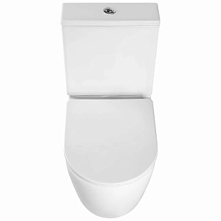 Унитаз-компакт безободковый Vincea "Evo" белый .сиденье slim м/л  VT2-34 (VT2B-34 + VT2T-34)