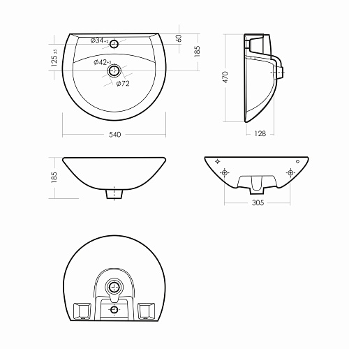 Умывальник "АТТИКА-55"  (Самара) 