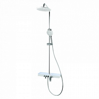 Смеситель для ванны с верхним душем, Shelfy, IDDIS, SHESB3Fi06