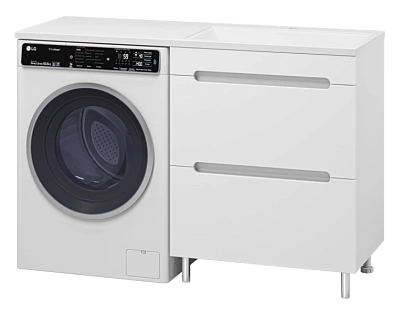 Комплект мебели 70 "Байкал,70" под стир. машинку напольная 2 ящ. правая (ум.Гавана,130)