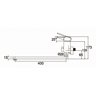 Смес д/ванны Kaiser Orbit встр.переключ. (20055В)
