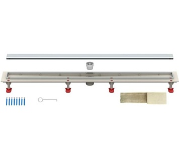 Трап линейный ТП-50.1С-700 вертикальный щелевой/под плитку