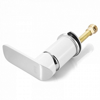 Смеситель для ванны на 4 отверстия, белый/хром, Calipso, IDDIS, CALSB42i07