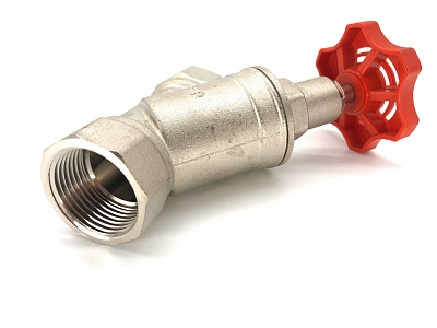 Вентиль прямоточный запорно- регулировочный  1"   (GL185)  ViEiR (50/10шт)