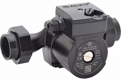 Насос цирк. AC 326-180 DN32, PN10, Qmax=4м3/ч, Hmax=6м, Tmax=110°С, 220В, 3-скор. (5326) Aquario
