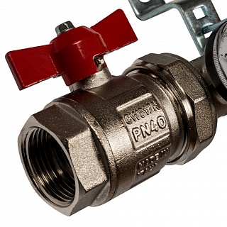 Коллектор 13-вых. нерж.ст. с кранами, терм., воздухоотв.. (SMS 0912 000013) STOUT