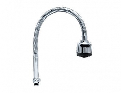 Излив д/шаров смесителя гибкий с двурежимной лейкой  Solone SCG-501 