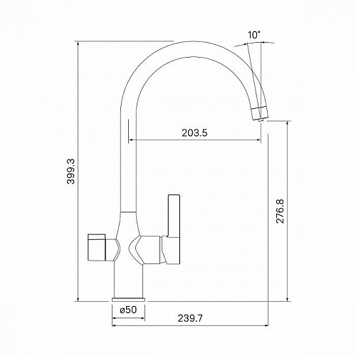 Смес. д/кухни  Pure под фильтр  PURBNFJi05 