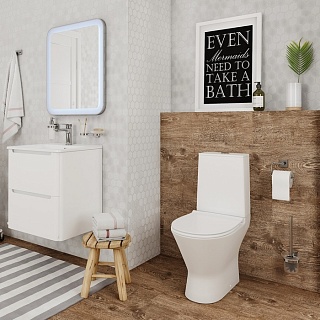 Унитаз-компакт безободковый, Edifice Rimless, IDDIS, EDIRDSEi24