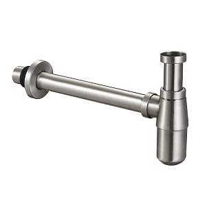 Сифон MAGNUS на раковину, мойку АНТИВАНДАЛЬНЫЙ, из нержавеющей стали (8725/ 8730)