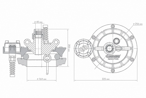 Оголовок  скважинный ОСПБ 140-160/40 