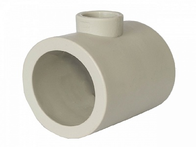 Тройник редуцир. 110*90*110 серый (1/2) ПРО АКВА (PA14600РG)