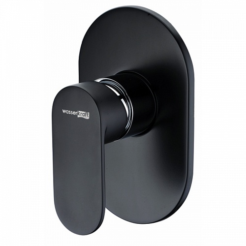 Смеситель д/душа "Elbe" (7451)  встройка 35мм черный  WasserKraft