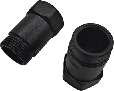 Соединение прям америк.  1-1 г/ш  SG 731SCH1010 черный матовый (RAL 9005) TERMINUS