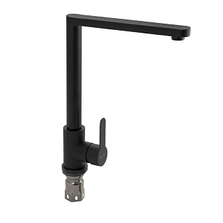 MAGNUS Смеситель д/кухни, Г-образный излив нерж. ст. марка 304, ГРАФИТ код: 9106