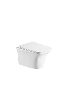 Унитаз подвесной Cerutti SPA "NIVOLET Aria" безободковый сид.дюропл. м/лифт CT7779  АКЦИЯ!!