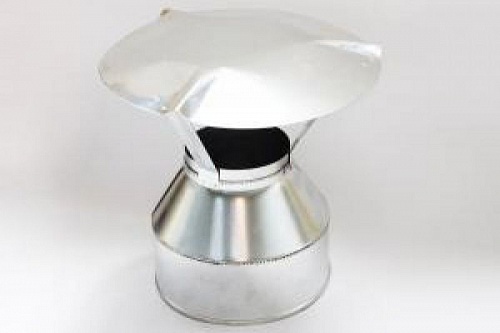 Оголовок-зонт "Sferra" нерж.0,5мм/оцинк. ф200х300