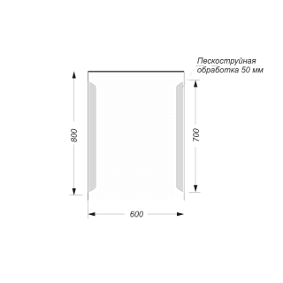 Зеркало 60 "QUADRO Led-60х80" подсветка сенсор на зеркале Sanita 