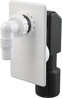 Сифон для СМА под штукатурку  белый
