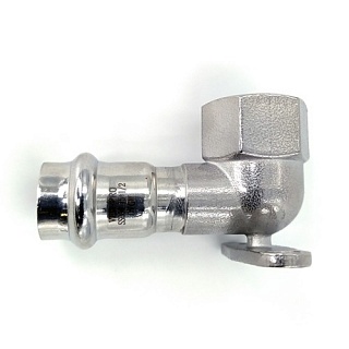 Уголок 90°  с крепл.  нерж. сталь с вн.р. 22х3/4"  (VPLC224) Vieir (30/3)