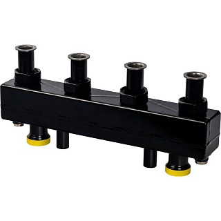 Коллектор стальной 2 отопительных контура с гидравлическим разделителем DN20 (SDG-0018-002502) STOUT