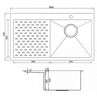 Кухонная мойка Seaman Eco Marino SMV-860PL