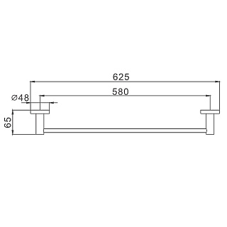 Держатель полотенца черный HB8701 HAIBA 