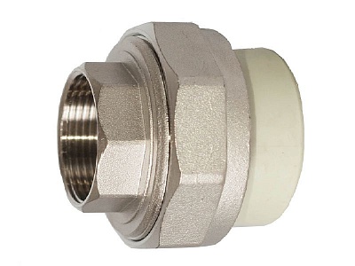 Разборное соед.32*5/4"вн.рез. серый (5/20) ПРО АКВА (PA20019G)