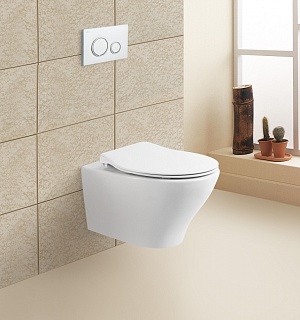 Унитаз подвесной Belbagno "ACQUA" безободк. сид.м/л (ВB340CHR+ВВ2020-1SC) АКЦИЯ!!