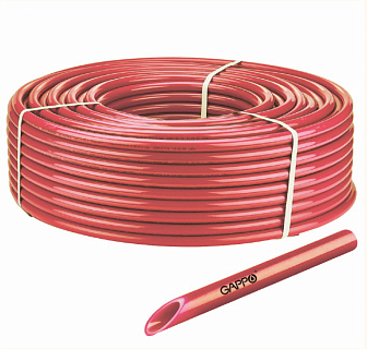 Труба GAPPO PEX-а/EVOH (G1375) 16х2,2 сшит.полиэтилен , с кислор. слоем, красная (200м бухта)