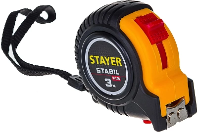 Рулетка 3м  х 16 мм с двухсторонней шкалой, STAYER Stabil Professional  (34131-03_z02)