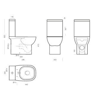 Унитаз-компакт "QUADRO Comfort"  с функцией биде с м/л   (Самара) снят с производства