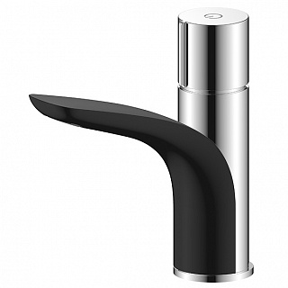 Смеситель д/умывальника GELIOS d33  3504L хром/черный глянец ARGO 41928 АКЦИЯ